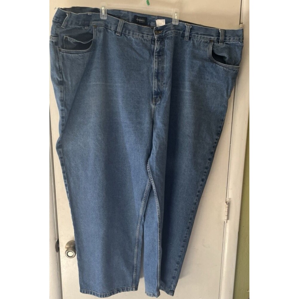 Harbor Bay Big & Tall  60/32 Relaxed Straight Leg Medium Wash Denim Jeans